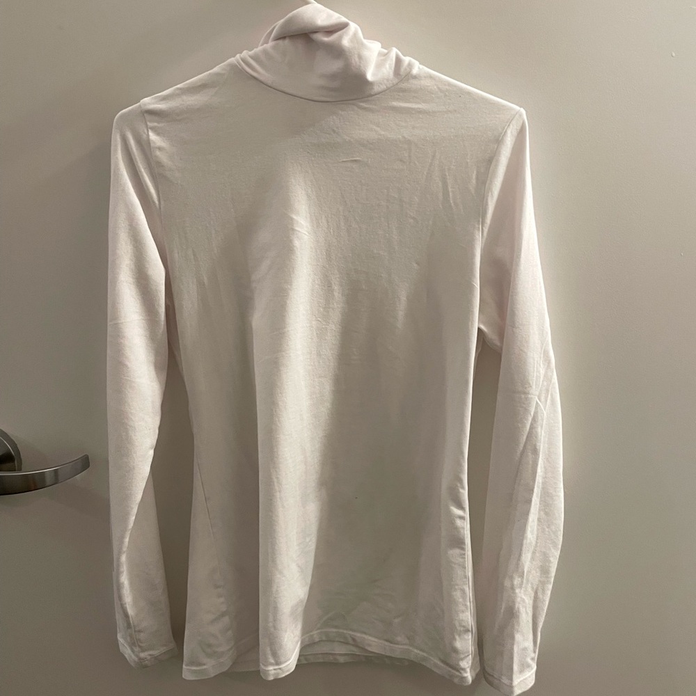 White Lightweight Turtleneck